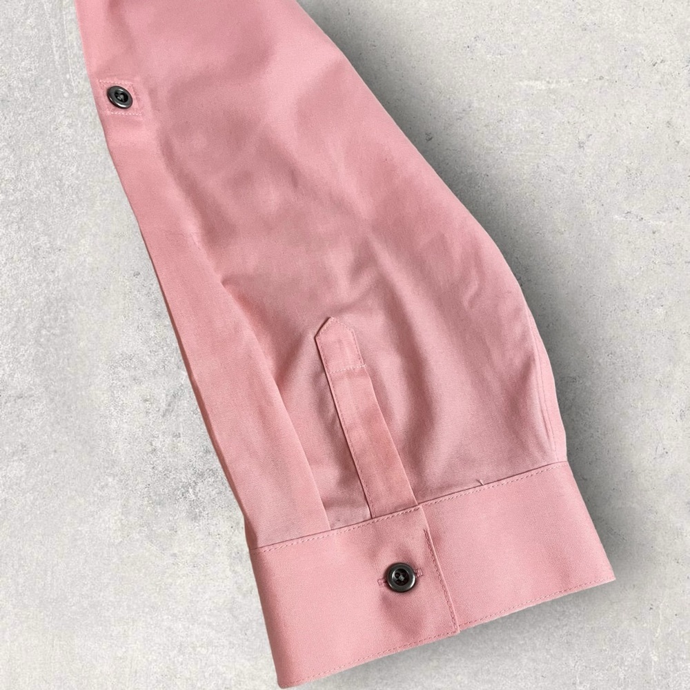 Size 2 Chicos No Iron Button Up Pink Blouse Long Sleeves - Picture 4 of 9